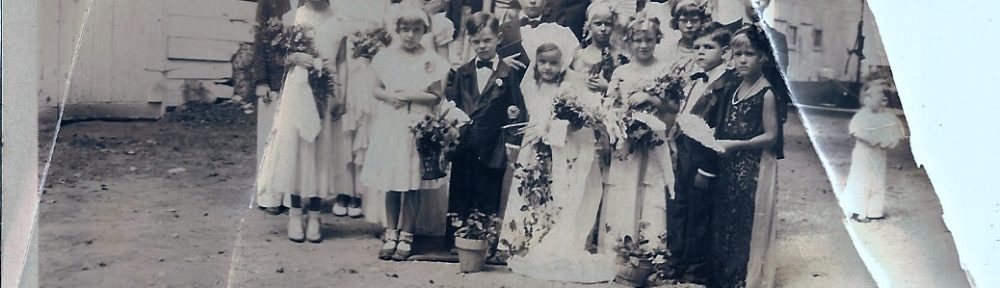 Tom Thumb Wedding - photo of children dressed in wedding attire for a "Wedding Camp" - Did they teach what a marriage should be like at that camp?